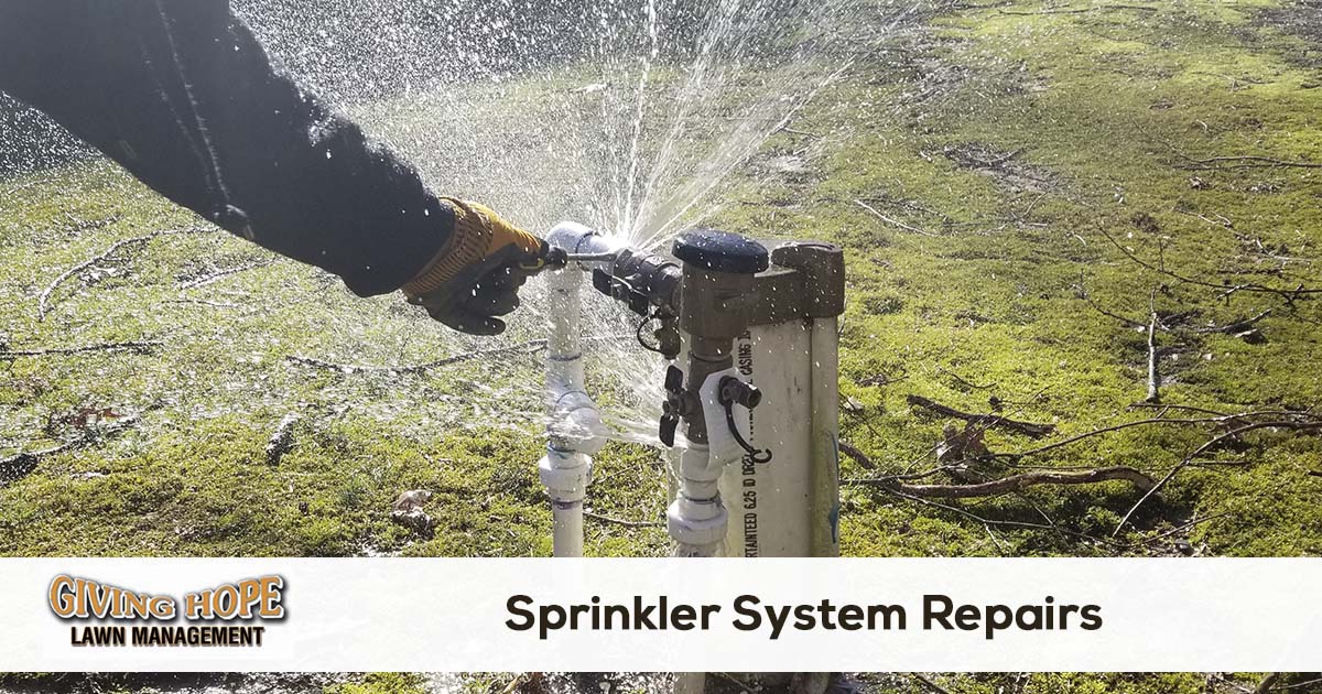 Sprinkler System Repairs Giving Hope Lawn Management